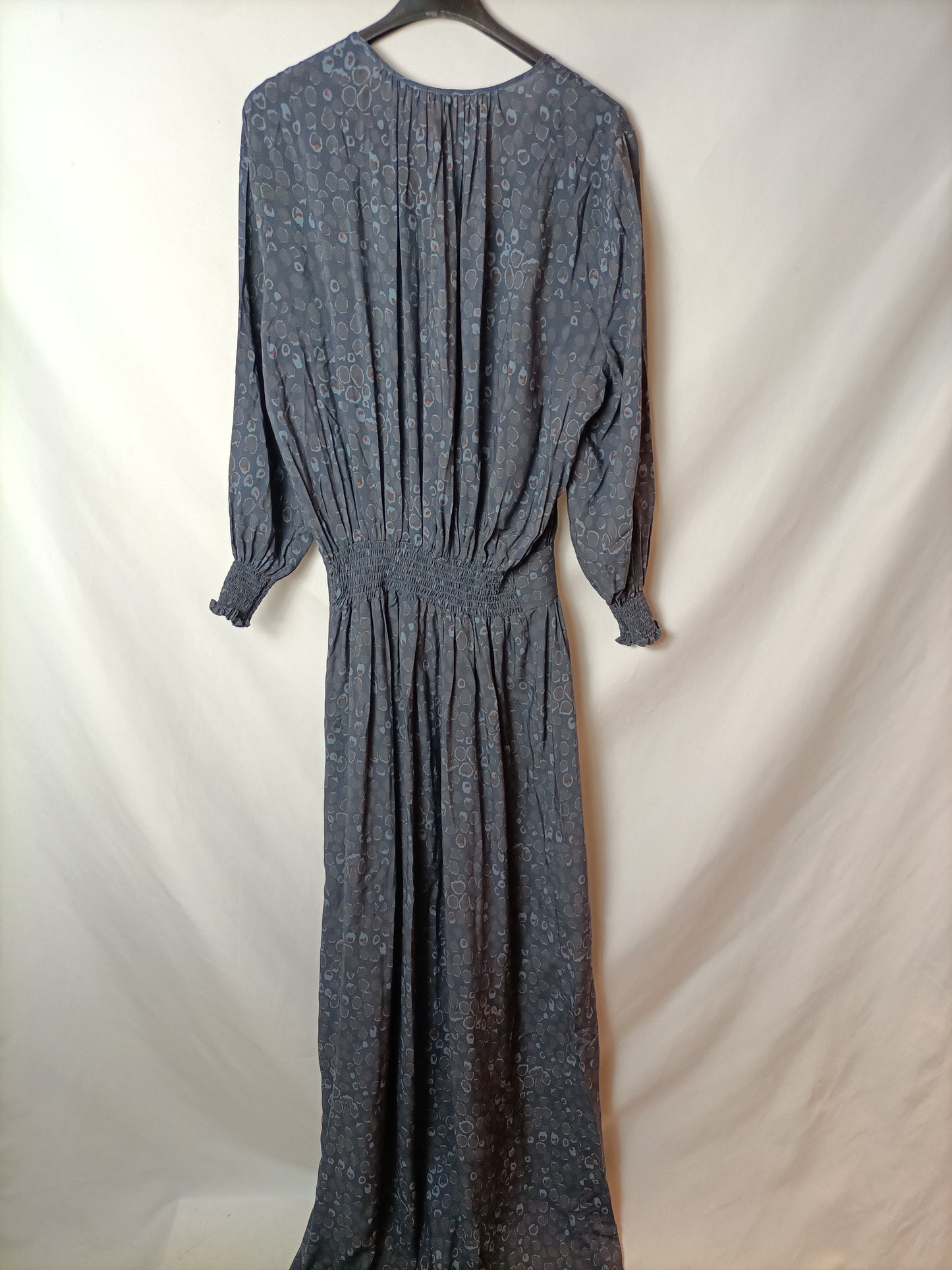 THAIS AMICH. Vestido largo gris T.xs/s