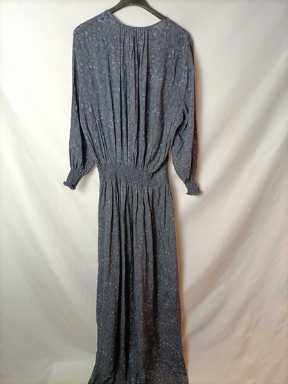 THAIS AMICH. Vestido largo gris T.xs/s