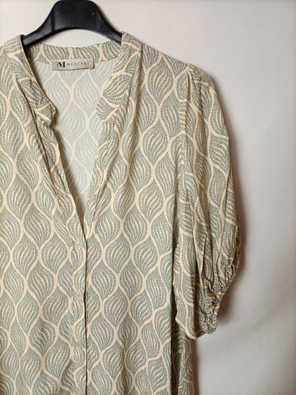 MUSCARI. Vestido midi estampado T.u(s/m)