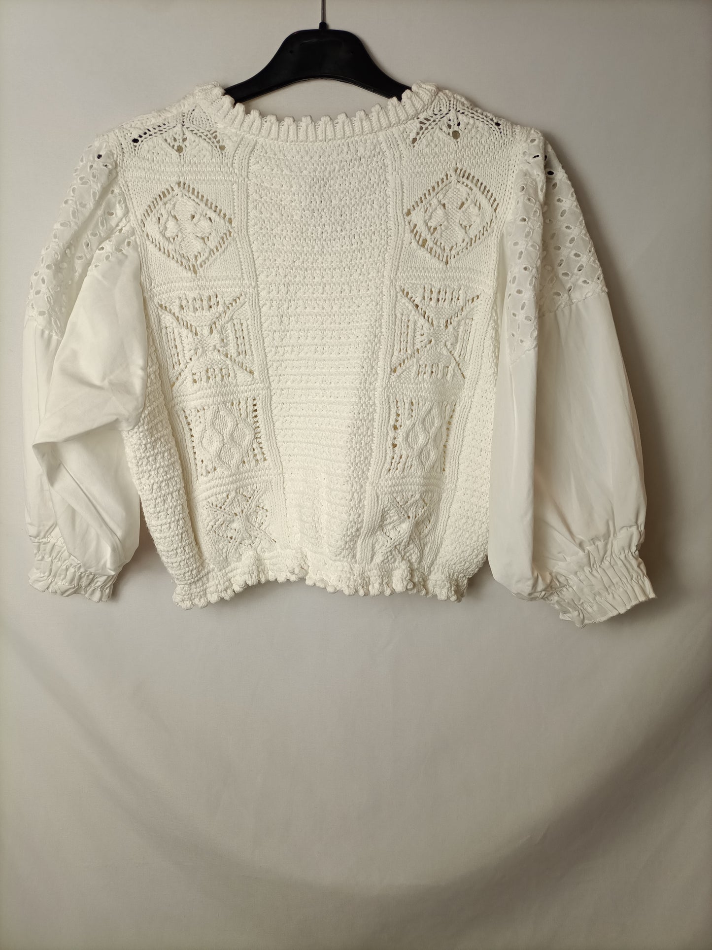 ZARA. Double textured Ts top