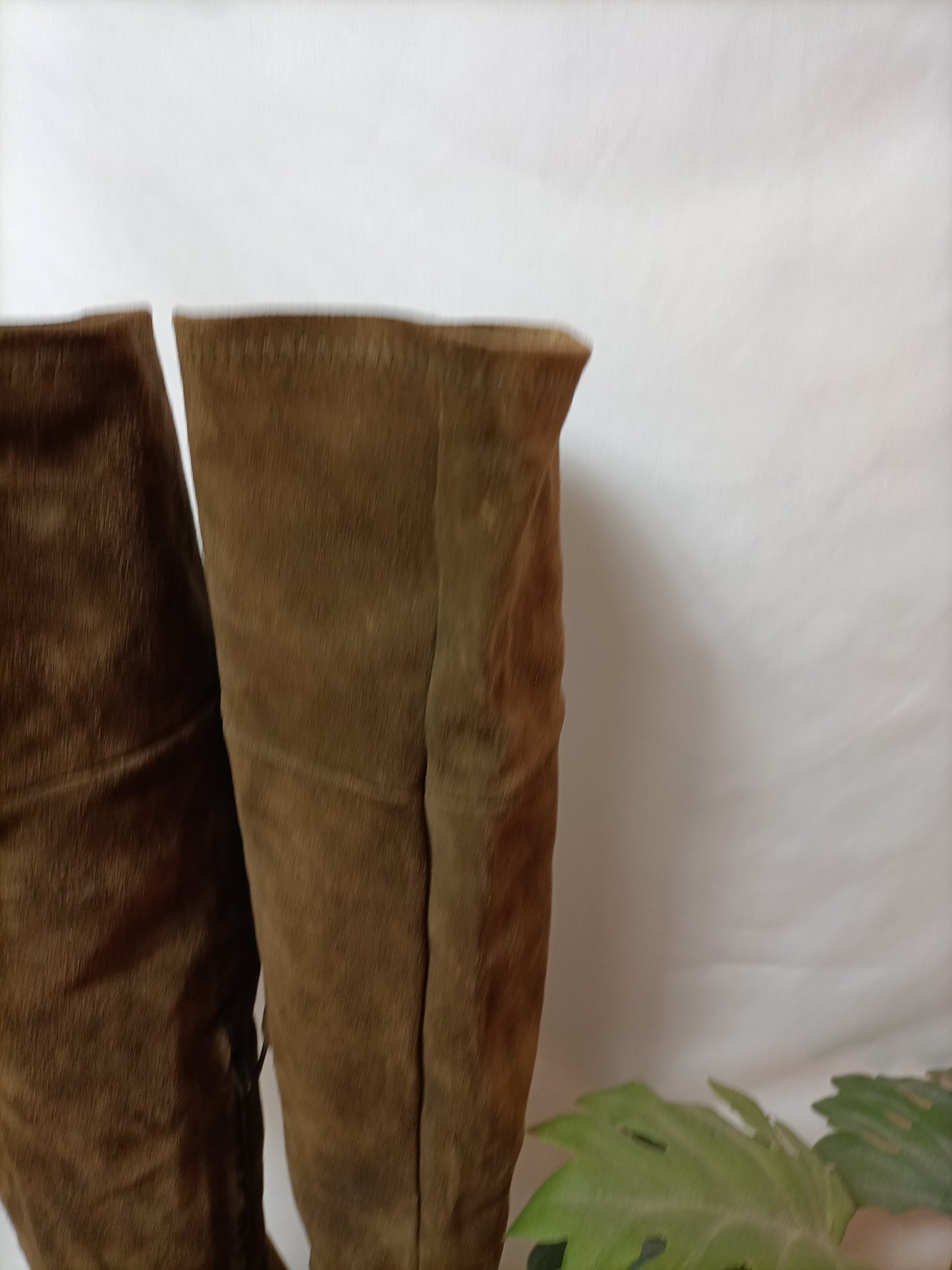 ZARA. Botas  piel camel T.38