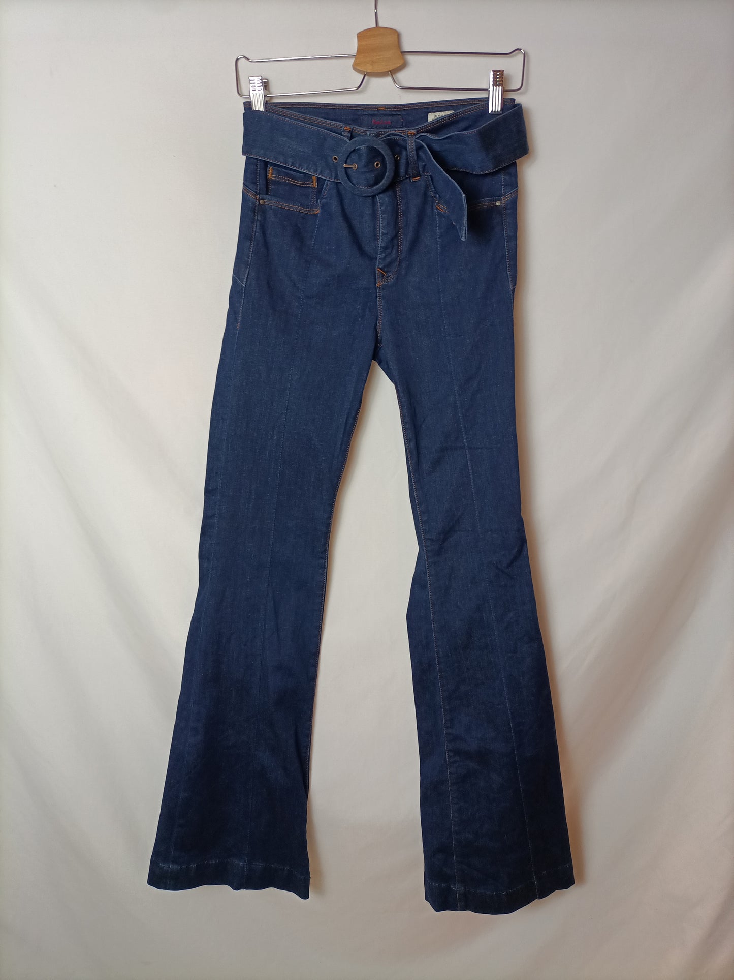 SALSA. Pantalón denim oscuro T.38