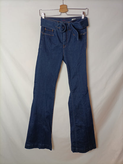 SALSA. Pantalón denim oscuro T.38