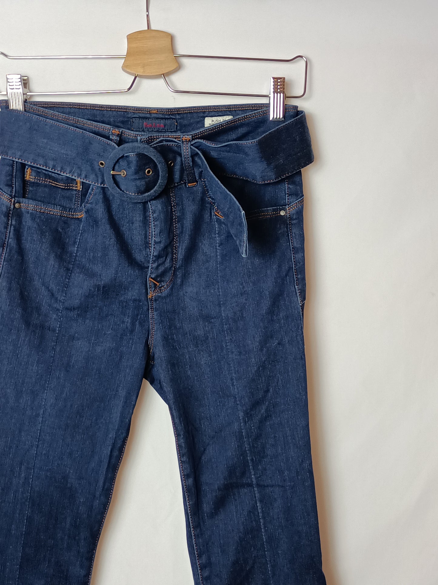 SALSA. Pantalón denim oscuro T.38