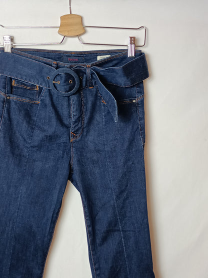 SALSA. Pantalón denim oscuro T.38