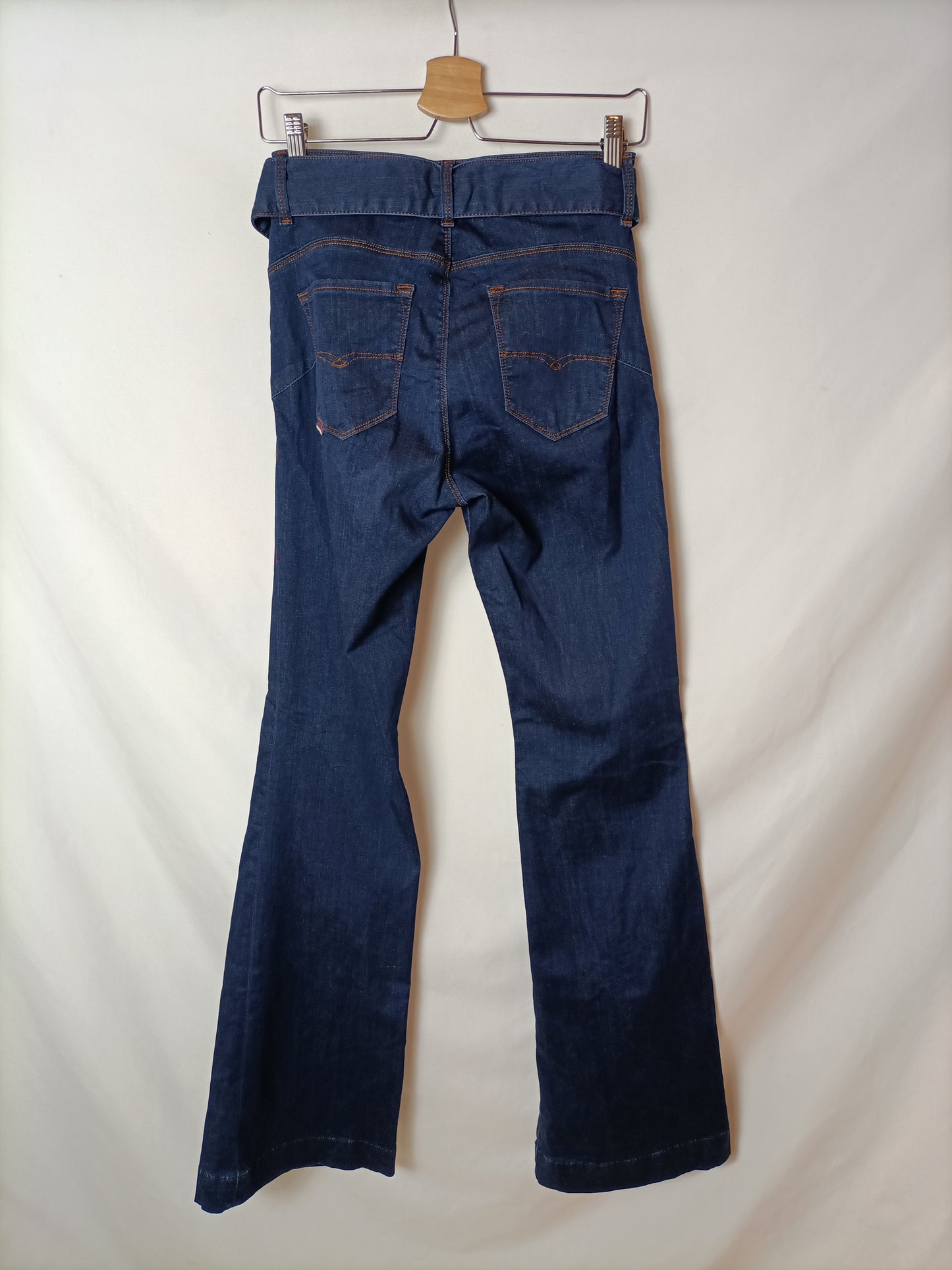 SALSA. Pantalón denim oscuro T.38