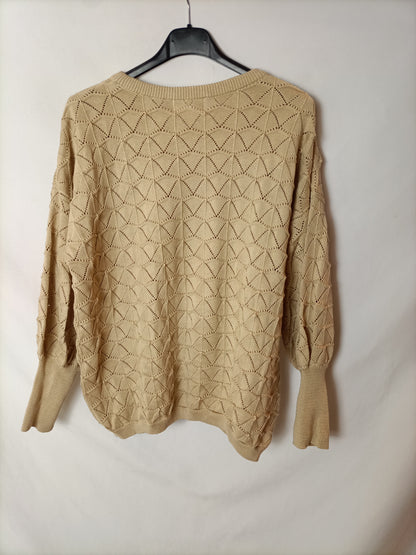 VORN. Jersey beige troquelado T.m
