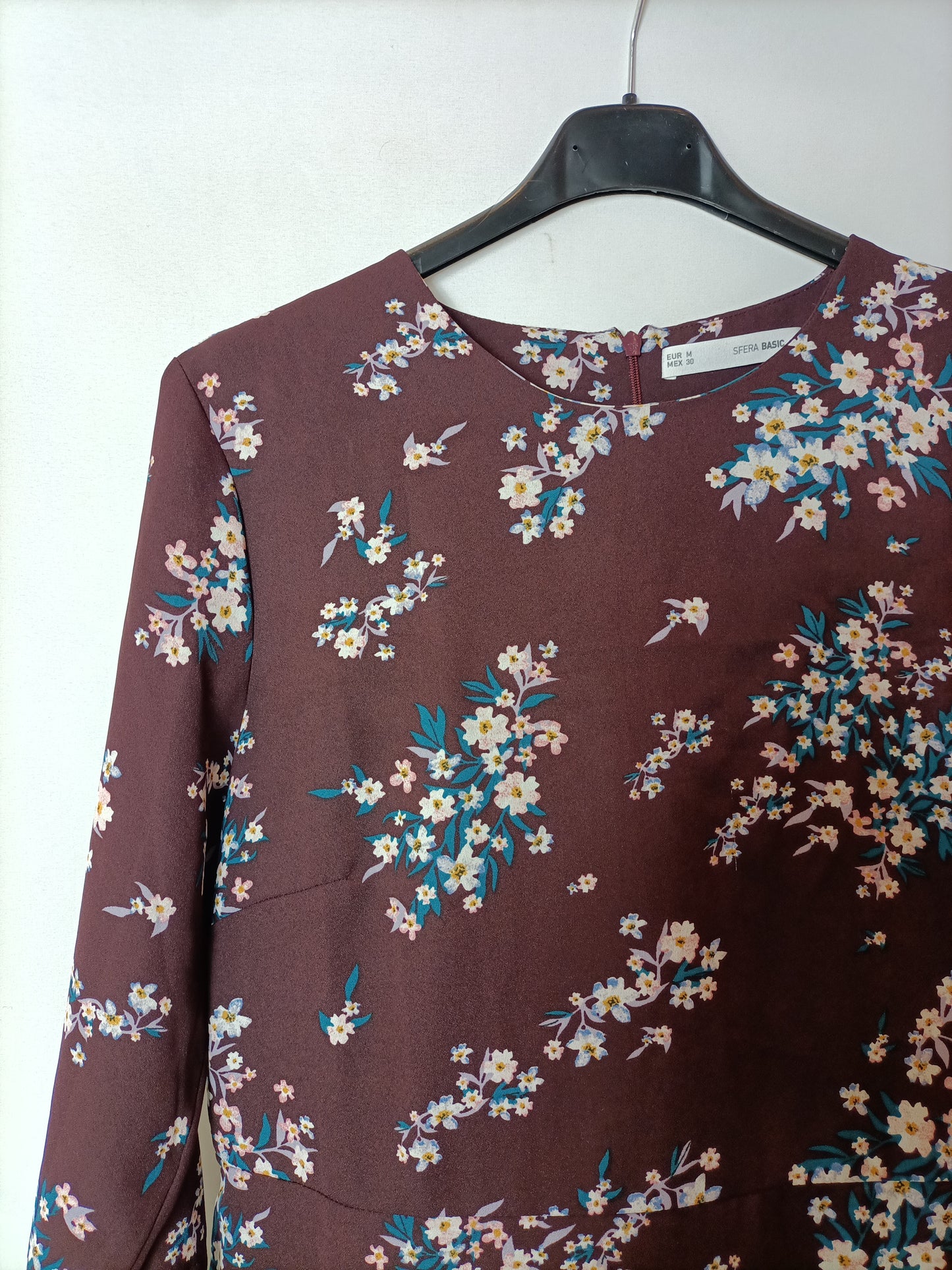 SFERA. Burgundy floral dress Tm