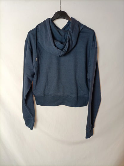 LEFTIES. Sudadera azul capucha T.s