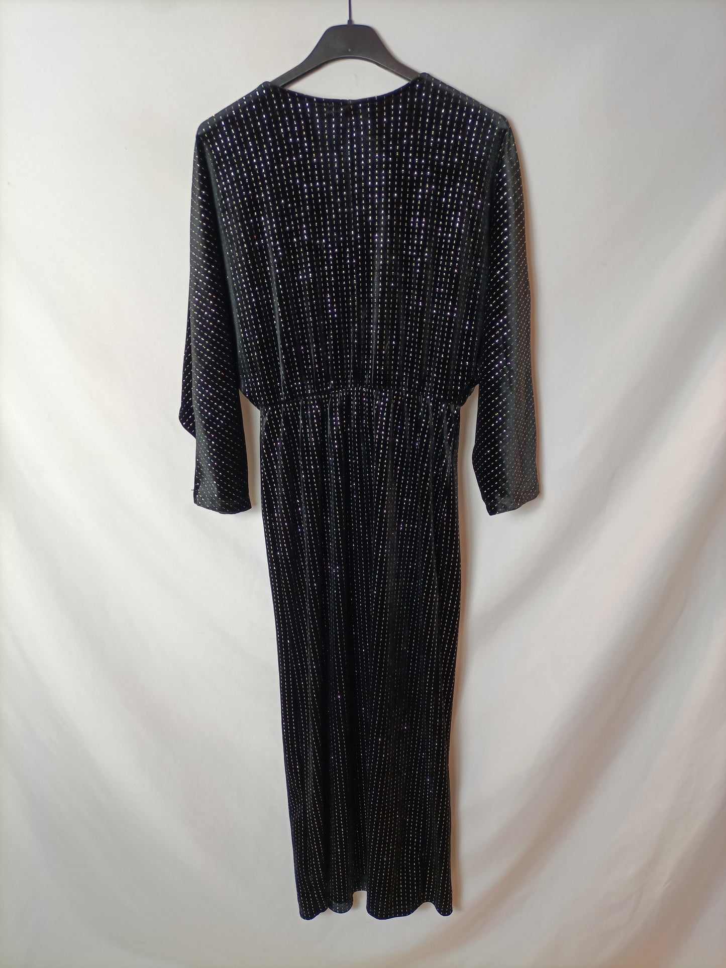 PULL&BEAR. Vestido midi terciopelo T.xs