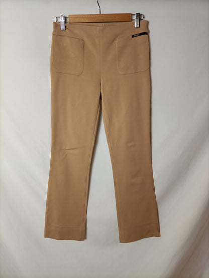MAJE. Beige flared trousers Tu(xs)