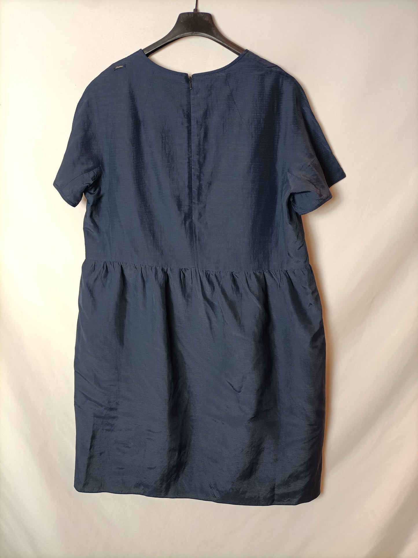 MAXMARA. Short blue dress, size 42