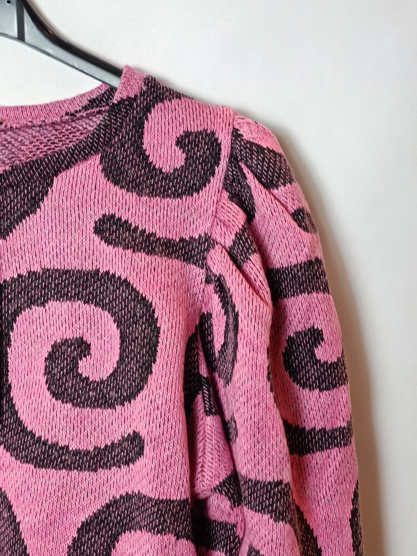 ZARA. jersey rosa estampado T.s