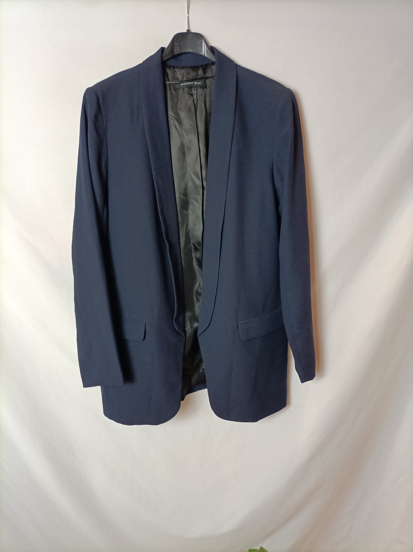 BASEMENT. Blazer fluida azul T.u(m)