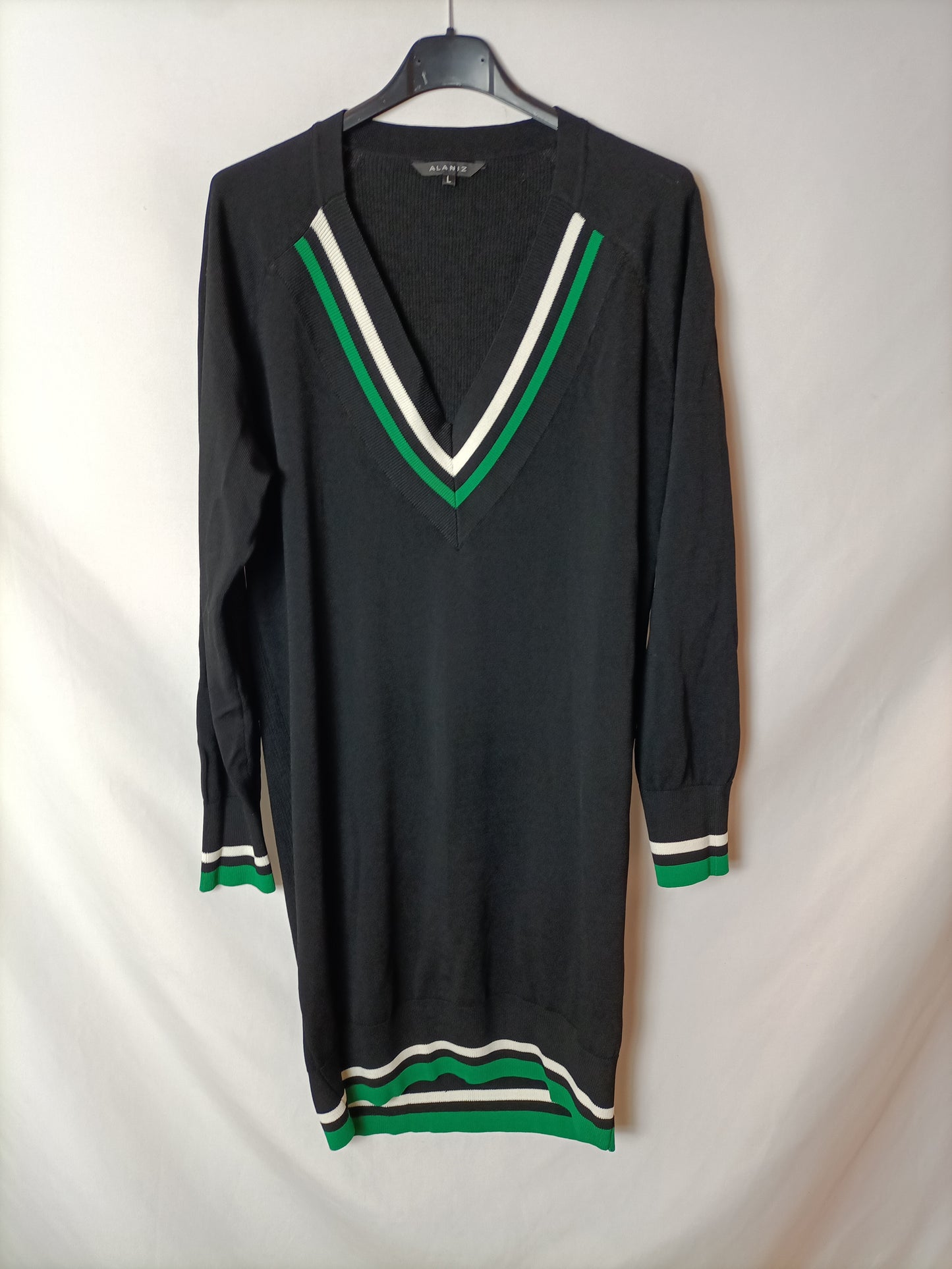 ALANIZ. Black knit dress Tl