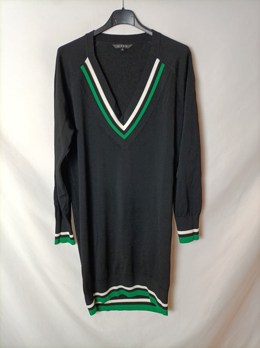 ALANIZ. Black knit dress Tl