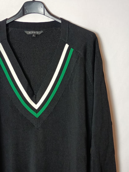 ALANIZ. Black knit dress Tl