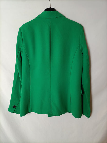 AMERICAN. Tm double-breasted green blazer