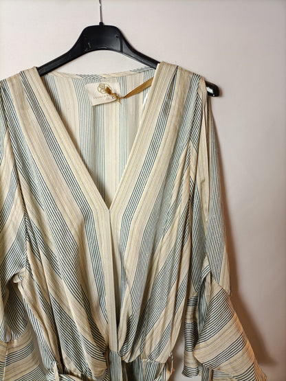 CECILIA BOLOCCO. Vestido largo rayas T.m