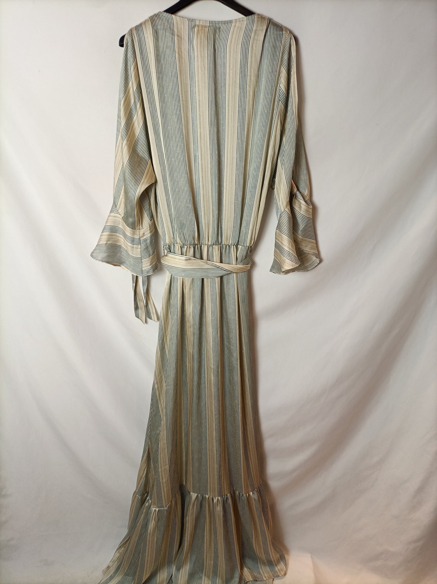 CECILIA BOLOCCO. Vestido largo rayas T.m