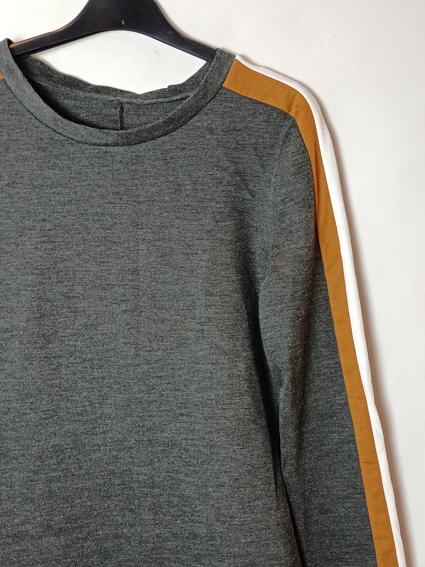 OTHERS. Grey striped midi dress Your(s)