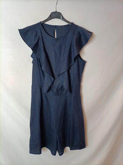 OTRAS. Mono corto azul volantes T.u(s)