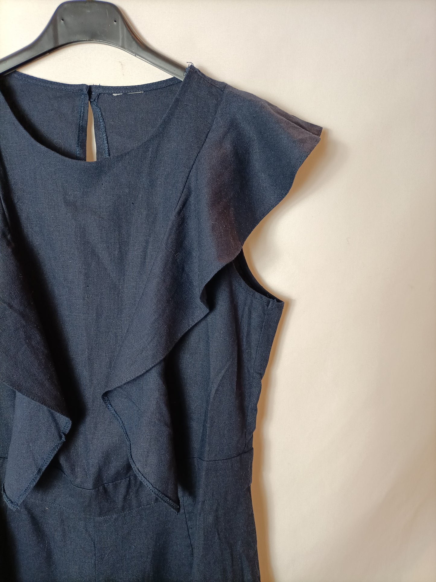 OTRAS. Mono corto azul volantes T.u(s)