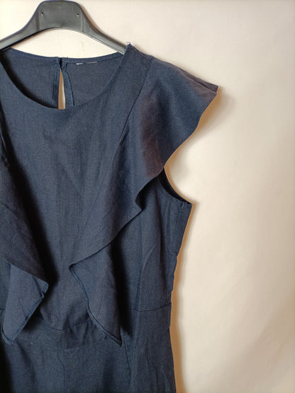 OTRAS. Mono corto azul volantes T.u(s)