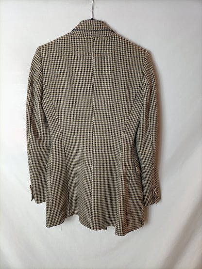 ZARA. Abrigo pata de gallo  T.s