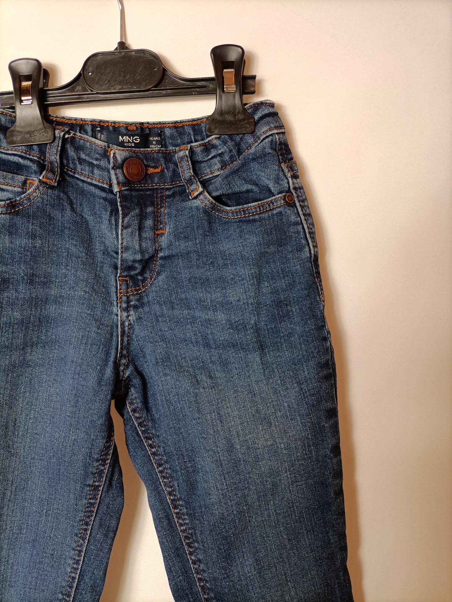 MANGO. Dark jeans, size 6 years