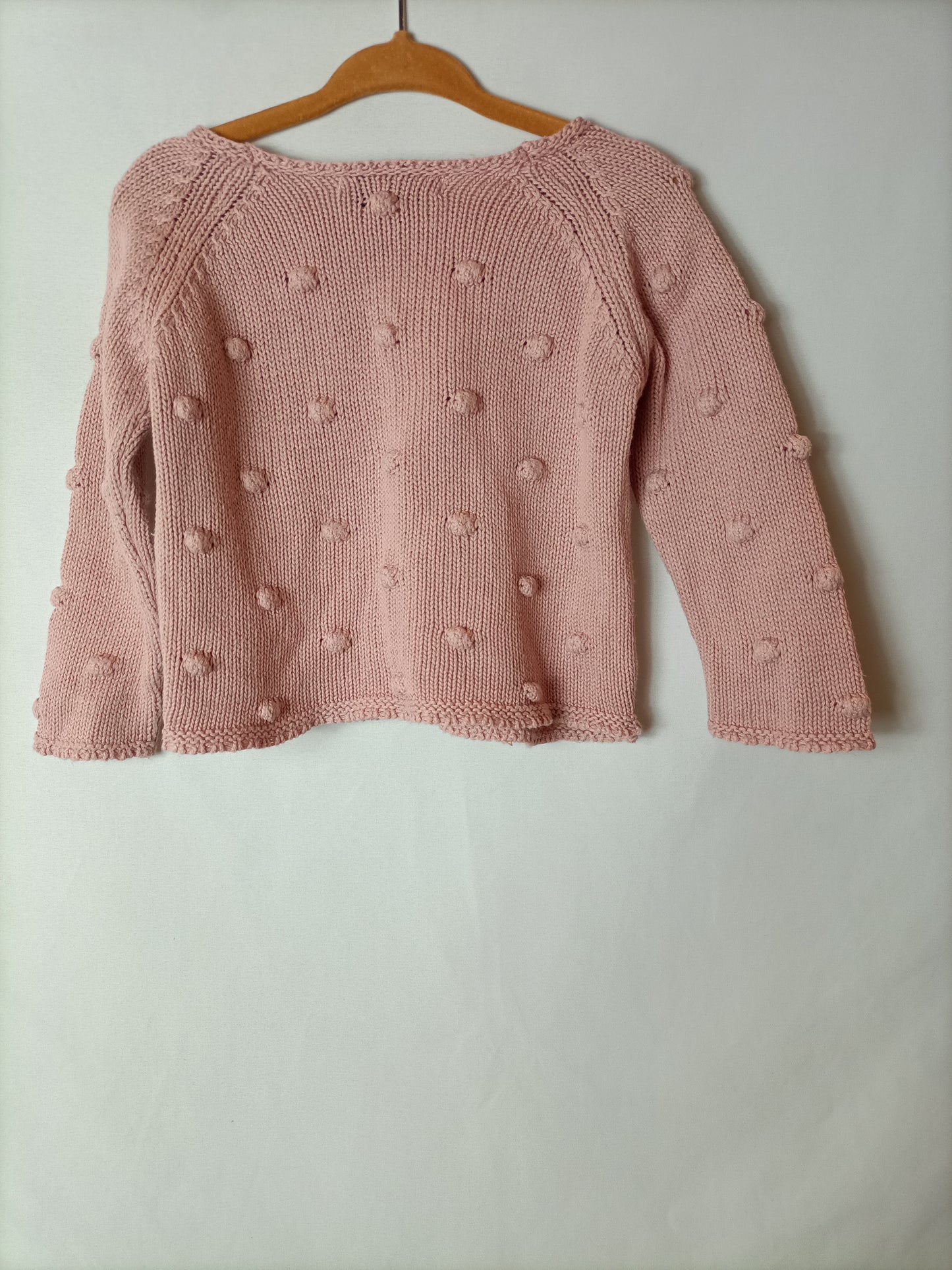 NUTS. Pink bobble cardigan. Size 12 M