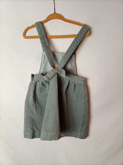 GOCCO. Textured blue pinafore dress. Size 2-3 years