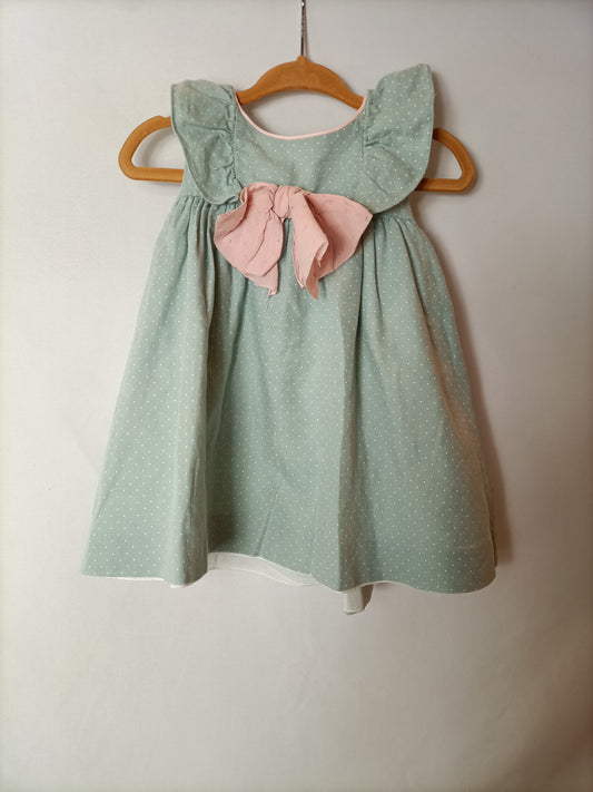 NANOS. Polka dot dress. Size 2 years