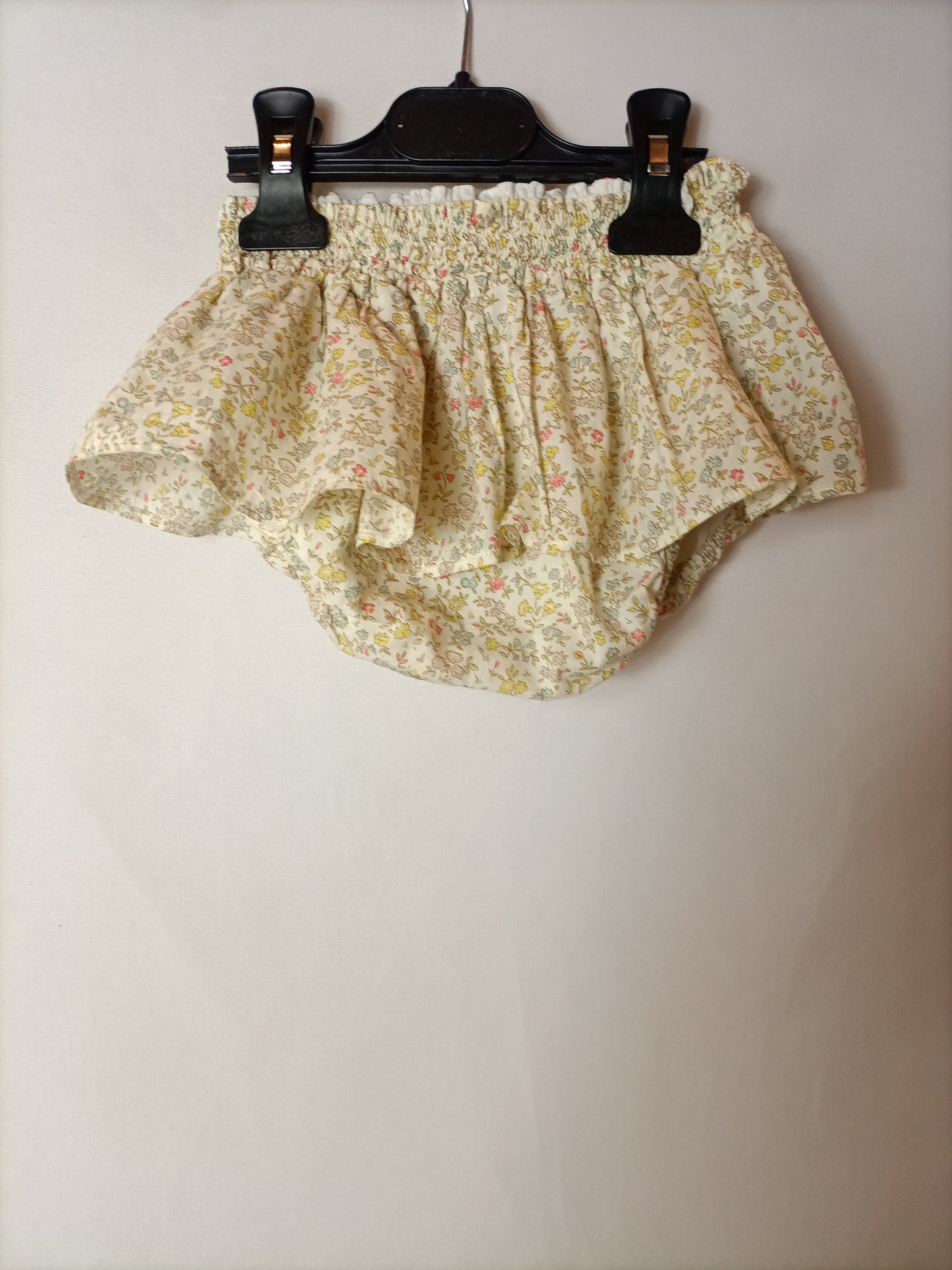 MICANESU. Floral ruffle diaper cover. Size l