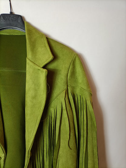 OTRAS. Chaqueta antelina flecos T.u(s/m)