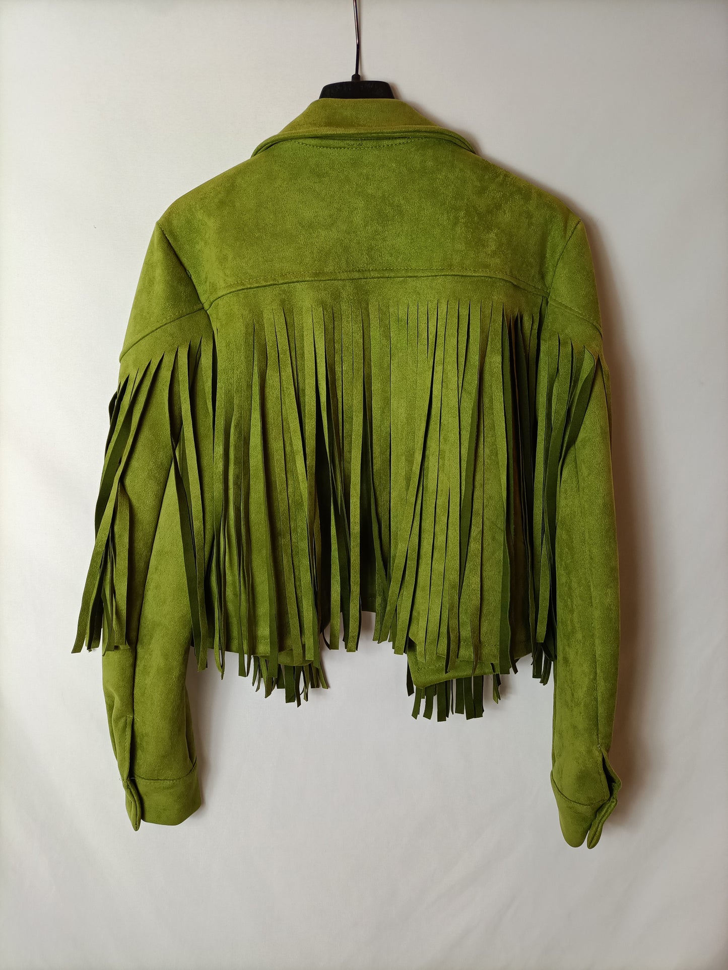 OTRAS. Chaqueta antelina flecos T.u(s/m)