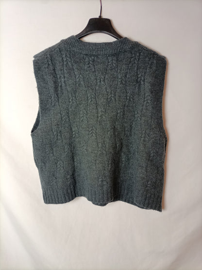 OTRAS. Chaleco gris ochos T.u(s)