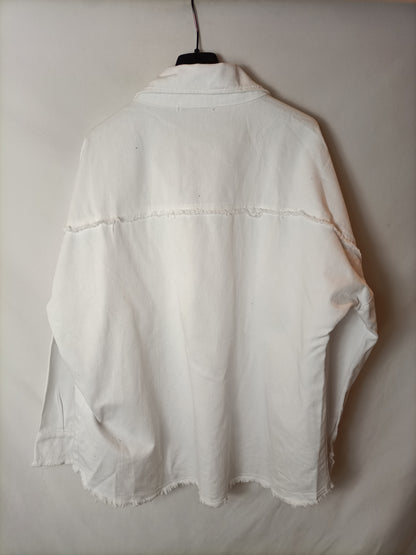 MULAYA. Chaqueta/sobrecamisa denim banca Tu(s/m)