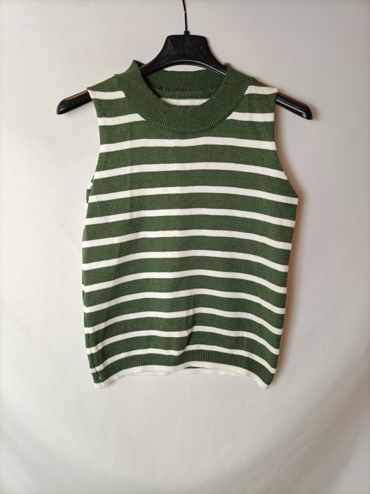 OTHERS. Striped knit top/vest S.xs/s