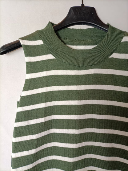 OTRAS. Top/chaleco punto rayas T.xs/s