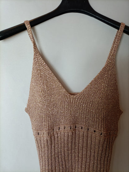 OTRAS. Top rosa hilos  T.xs/s