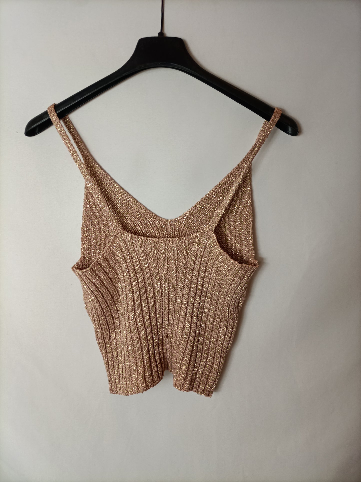 OTRAS. Top rosa hilos  T.xs/s