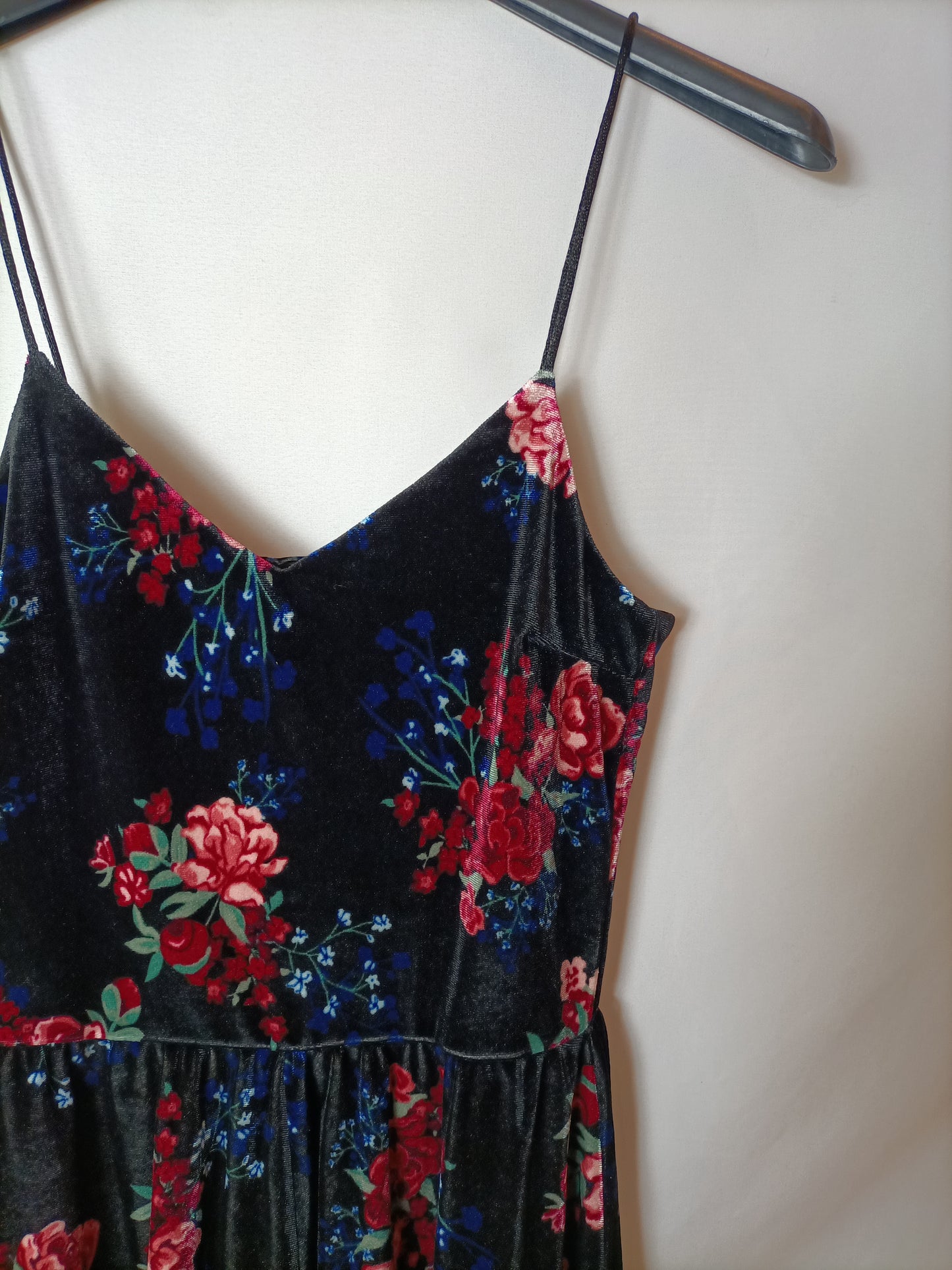 H&amp;M. Velvet jumpsuit size 32