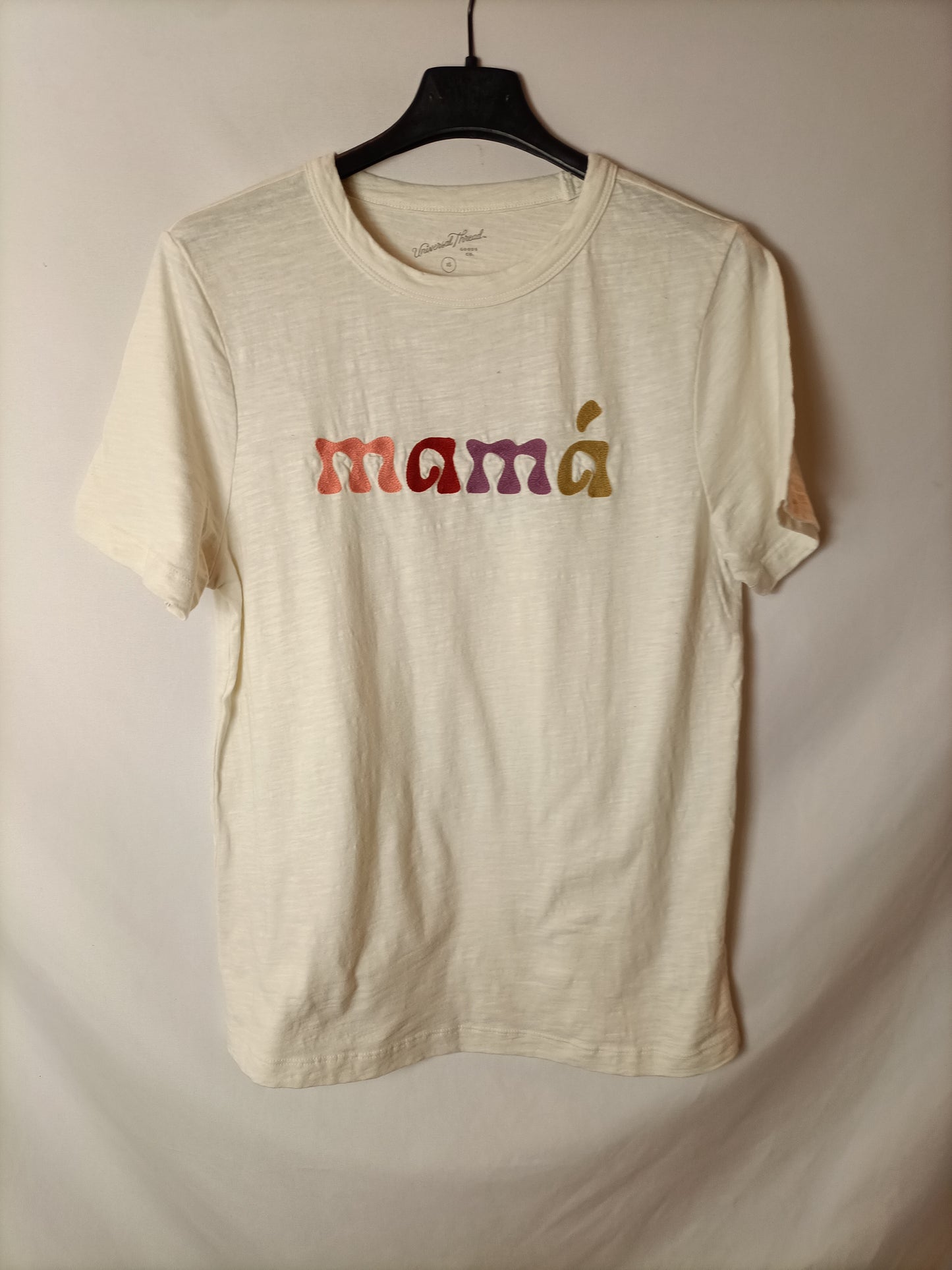 UNIVERSAL THREAD. T.xs embroidered beige t-shirt