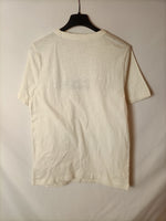 UNIVERSAL THREAD. Camiseta beige bordada T.xs