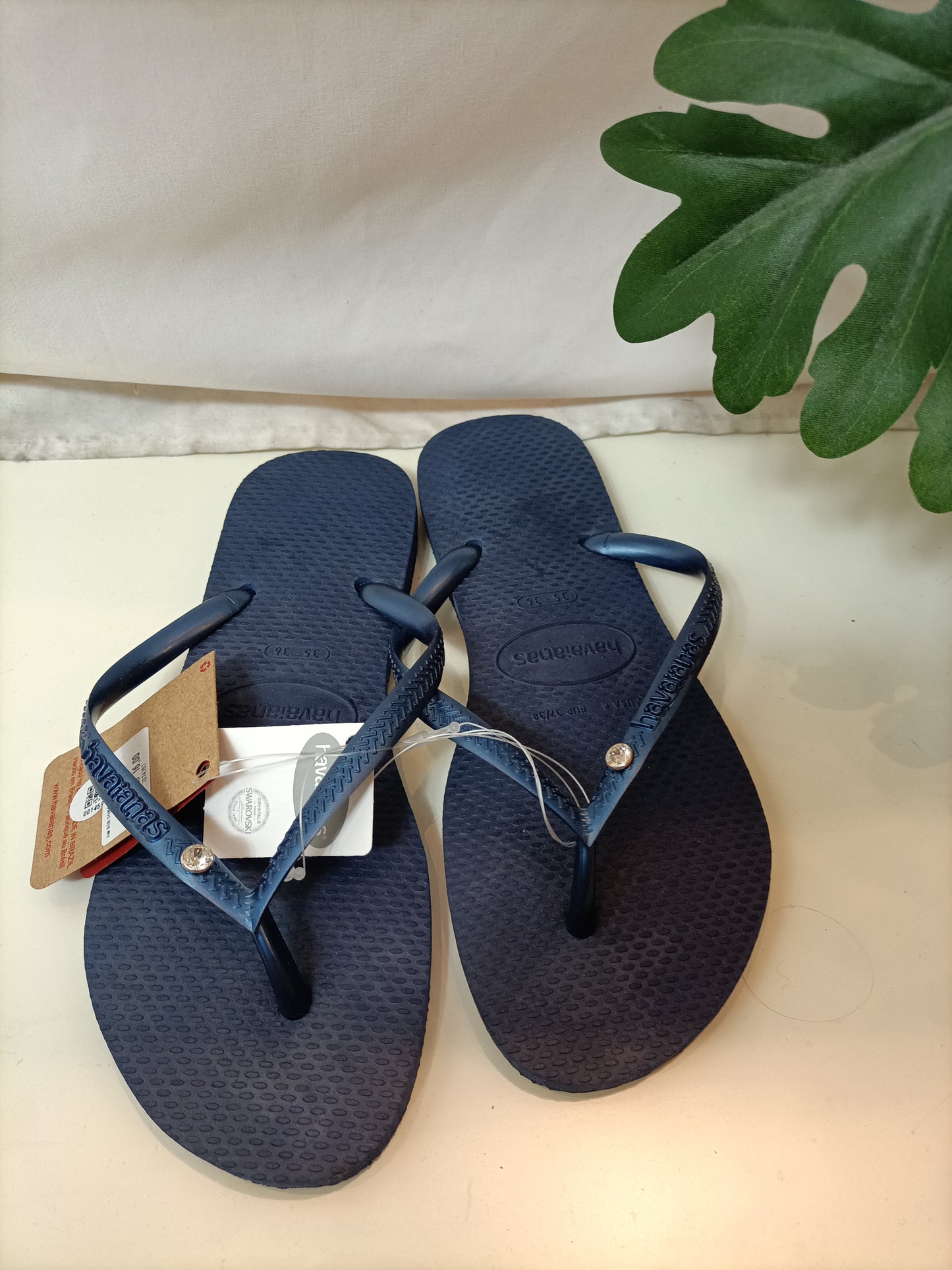 HAVAIANAS. Chanclas azules T.35-36
