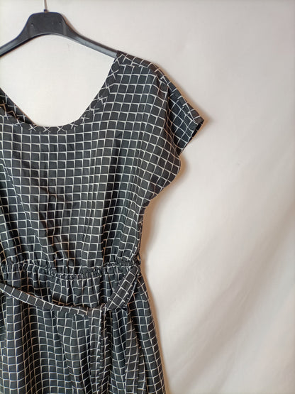 CAFESIE73. Vestido corto cuadros T.m