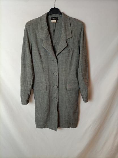 IRIE. Chaqueta gris larga T.l