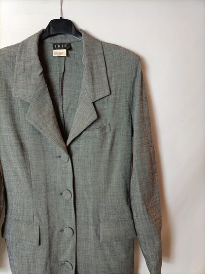 IRIE. Chaqueta gris larga T.l