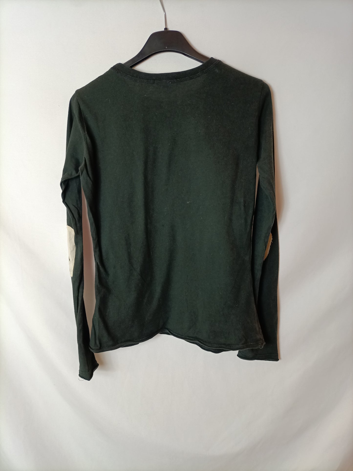 HOSS INTROPIA. Camiseta negra  dibujo T.xs